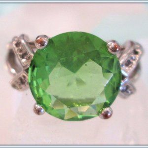 Tuormaline 8C brazilian Stone Ladies 14k gold filled glamour Ring size 8